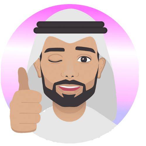 emojis on Arabic WhatsApp gold abu Arab