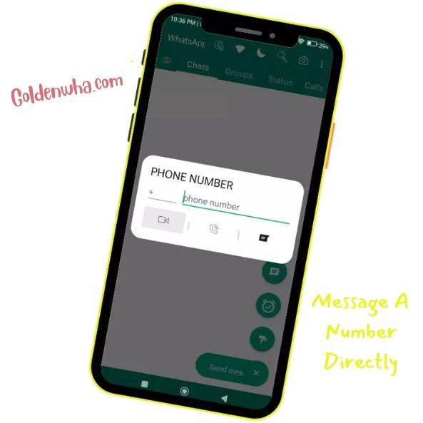 message a number directly in whatsapp gold plus